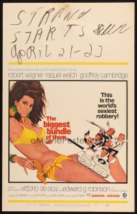 9s351 BIGGEST BUNDLE OF THEM ALL WC '68 full-length art of sexiest Raquel Welch by McGinnis!