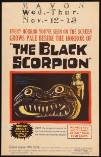 9s354 BLACK SCORPION WC '57 great image of wacky creature that looks more laughable than horrible!