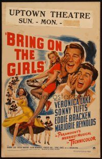 9s364 BRING ON THE GIRLS WC '44 Veronica Lake, Sonny Tufts, Eddie Bracken, Marjorie Reynolds