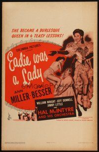 9s398 EADIE WAS A LADY WC '44 Ann Miller becomes a burlesque queen in 4 teasy lessons!