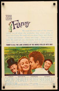 9s404 FANNY WC '61 Leslie Caron, Charles Boyer, Maurice Chevalier, Horst Buchholz