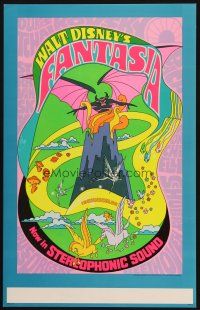 9s405 FANTASIA WC R70 Disney classic musical, great psychedelic fantasy artwork!
