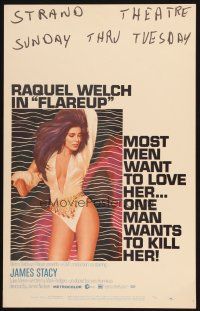 9s410 FLAREUP WC '70 most men want super sexy Raquel Welch, but one man wants to kill her!