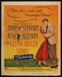 9s430 GLENN MILLER STORY WC '54 James Stewart in the title role, June Allyson, Louis Armstrong!