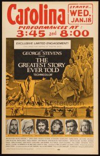 9s436 GREATEST STORY EVER TOLD WC '65 George Stevens, Max von Sydow as Jesus!