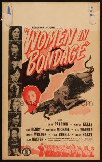 9s642 WOMEN IN BONDAGE WC '43 German Gail Patrick is disgusted by Nazi treatment of women!