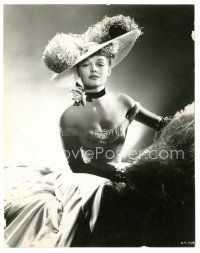 9t331 ANN SHERIDAN deluxe 7.25x9.25 still '40s wearing sexy outfit & feathered hat by Hurrell!