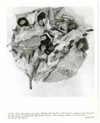 9t363 BEYOND THE VALLEY OF THE DOLLS 8x10 still '70 Russ Meyer, wild image of 8 sexy girls on bed!
