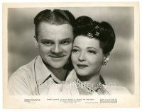 9t373 BLOOD ON THE SUN 8x10 still '45 close portrait of James Cagney & sexy Sylvia Sidney!