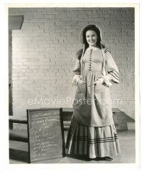 9t388 BRIGHAM YOUNG 8x10 still '40 wardrobe test shot of Linda Darnell smiling in pretty dress!