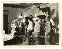 9t109 DEATH ON THE DIAMOND candid 8x10 still '34 Evans, Young & Landau with camera & microphone!