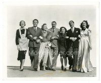 9t516 EVERYBODY SING 8x10 still '38 Judy Garland, Allan Jones, Fanny Brice & top cast arm-in-arm!