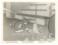 9t529 FLYING SORCERESS 8x10 still '56 Hanna-Barbera cartoon, Jerry watches Tom sweep up his mess!