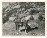 9t542 GENE AUTRY 8x10 still '49 riding his horse Champion & lashing his whip by Crosby!