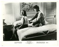 9t575 GRADUATE 8x10 still '68 Dustin Hoffman unzips Anne Bancroft in hotel room!