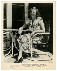 9t637 INGRID BERGMAN 8x10 still '47 pretty close up smiling in chair from Arch of Triumph!