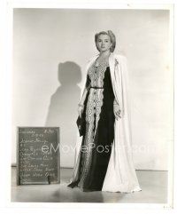 9t652 JEAN BROOKS 8x10 still '40 wardrobe test shot with great dress & open coat!