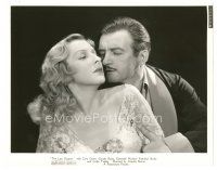 9t678 LAST OUTPOST 8x10.25 still '35 romantic close up of Claude Rains & Gertrude Michael!