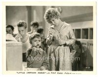 9t693 LITTLE ORPHAN ANNIE 8x10 still '32 Mitzi Green shows kids how to brush their teeth!