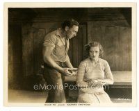 9t741 MASKED EMOTIONS 8x10 still '29 apologetic George O'Brien pleads with angry Nora Lane!
