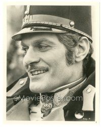 9t744 MAYERLING 8x10 still '69 super close portrait of Omar Sharif in uniform!