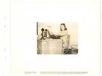 9t199 MEET JOHN DOE candid 8x11 key book still '41 Barbara Stanwyck takes story from typewriter!