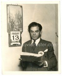 9t206 MR. DEEDS GOES TO TOWN candid 8x10 still '36 Frank Capra started filming on Friday the 13th!