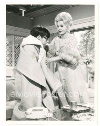 9t772 MY THREE SONS TV 7x9 still '68 Zsa Zsa Gabor as herself helps missing boy Barry Livingston!