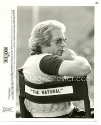 9t210 NATURAL candid 8x10 still '84 Barry Levinson in his director chair on set in Buffalo, NY!