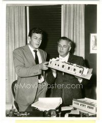 9t211 NO TIME FOR SERGEANTS candid 8x10 still '58 director LeRoy shows set model to Andy Griffith!