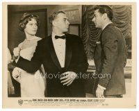 9t791 OCEAN'S 11 8x10 still '60 c/u of Peter Lawford about to get punched by guy in tuxedo!