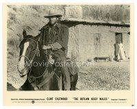 9t809 OUTLAW JOSEY WALES 8x10 still '76 Sondra Locke watches Clint Eastwood leave on horseback!