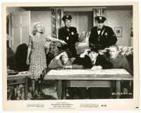 9t903 STOP LOOK & LAUGH 8x10 still '60 Three Stooges, Larry, Moe & Curly with cops & girl!
