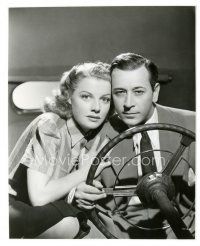 9t926 THEY DRIVE BY NIGHT 7.75x9.5 still '40 close up of George Raft & sexy Ann Sheridan in car!