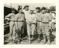 9t265 THEY LEARNED ABOUT WOMEN candid 8x10 still '30 director Conway w/ cast in baseball uniforms!