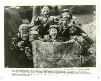 9t938 TIME BANDITS 8x10 still '81 Terry Gilliam, great portrait of top cast holding map!