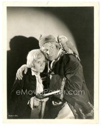 9t949 TREASURE ISLAND 8x10 still '34 c/u of Wallace Beery as Long John Silver with Jackie Cooper!