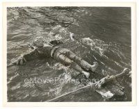 9t979 WAKE OF THE RED WITCH 8x10 still '49 great image of John Wayne adrift at sea!