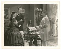 9t981 WAKE OF THE RED WITCH 8x10 still '49 Luther Adler talks to John Wayne & Gail Russell