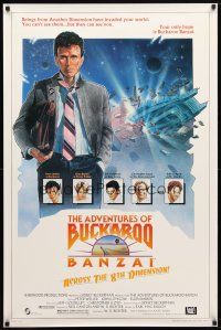 9w015 ADVENTURES OF BUCKAROO BANZAI 1sh '84 Peter Weller science fiction thriller!