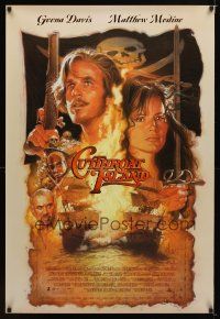 9w124 CUTTHROAT ISLAND int'l 1sh '95 Drew Struzan art of pirate Matt Modine & Geena Davis!