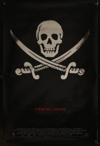 9w123 CUTTHROAT ISLAND advance 1sh '95 cool foil image of skull & crossed swords!