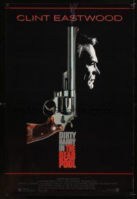 9w138 DEAD POOL 1sh '88 Clint Eastwood as tough cop Dirty Harry, cool gun image!