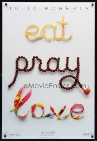 9w167 EAT PRAY LOVE teaser DS 1sh '10 Ryan Murphy directed, Julia Roberts, James Franco!