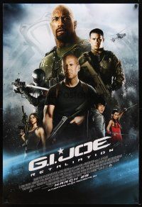 9w221 G.I. JOE: RETALIATION advance DS 1sh '12 Bruce Willis, Adrianne Palicki, Dwayne Johnson!