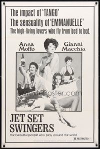 9w229 GIRL CALLED JULES white style 1sh '70 Jet Set Swingers, lovers who fly from bed to bed!