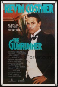 9w242 GUNRUNNER 1sh '89 Kevin Costner in tux lives by one rule, shoot to kill!