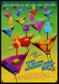 9w344 JUST A LITTLE HARMLESS SEX 1sh '99 Alison Eastwood, cool martini design!