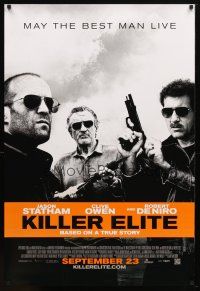 9w351 KILLER ELITE advance DS 1sh '11 Jason Statham, Clive Owen, Robert De Niro!