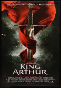 9w356 KING ARTHUR advance DS 1sh '04 Clive Owen, Keira Knightley, Antoine Fuqua!